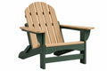 Sedia da giardino Adirondack 80 x 92 x 98 cm in legno verde scuro e naturale