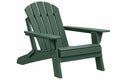 Poltrona da giardino 83 x 80 x 98 cm in plastica verde con schienale reclinato